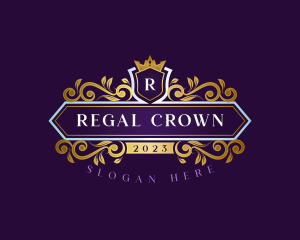 Crown Crest Royalty logo design