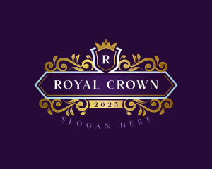 Crown Crest Royalty logo design