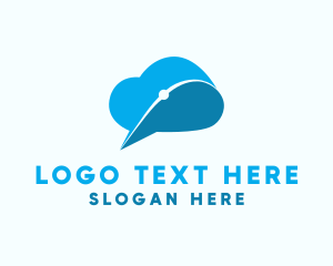 Modern Cloud Chat Logo
