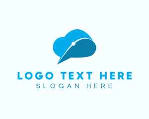 App - Modern Cloud Chat logo design