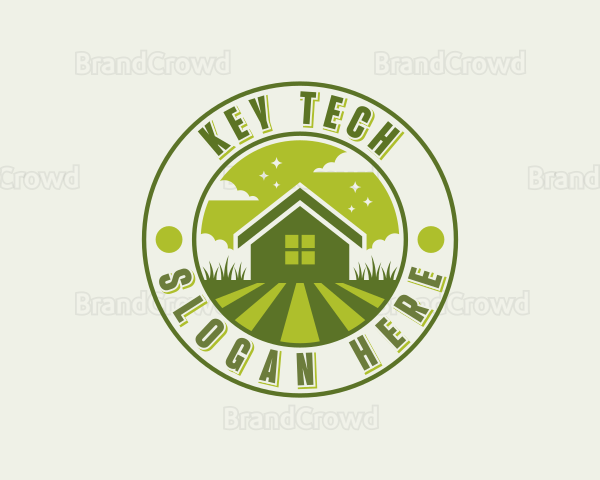 Grass Garden Backyard Logo