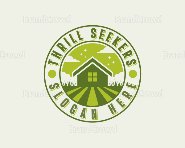 Grass Garden Backyard Logo