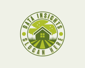 Grass Garden Backyard Logo