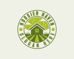 Grass Garden Backyard Logo