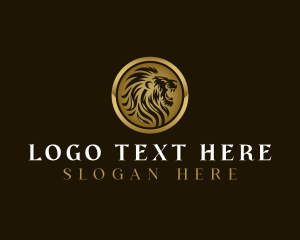 Luxury Wild Lion Logo