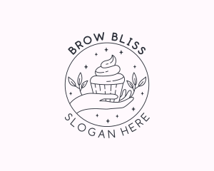 Sweet Cupcake Dessert logo design