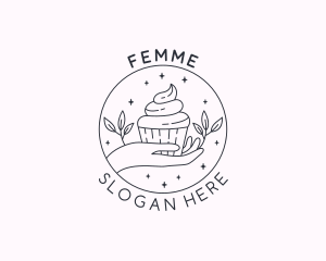 Sweet Cupcake Dessert logo design