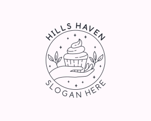 Sweet Cupcake Dessert logo design