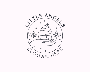 Sweet Cupcake Dessert logo design