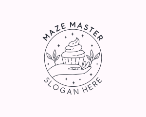 Sweet Cupcake Dessert logo design