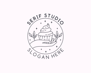 Sweet Cupcake Dessert logo design