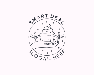 Sweet Cupcake Dessert logo design