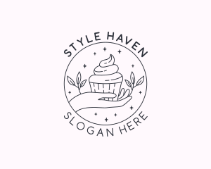 Sweet Cupcake Dessert logo design