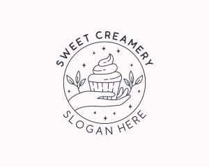 Sweet Cupcake Dessert logo design