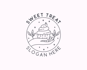 Sweet Cupcake Dessert logo design