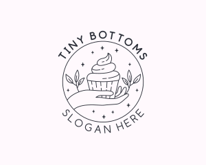 Sweet Cupcake Dessert logo design