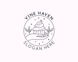 Sweet Cupcake Dessert logo design