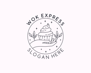 Sweet Cupcake Dessert logo design