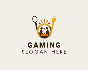 Vegan Restaurant Monkey Logo