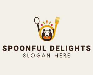 Vegan Restaurant Monkey logo design