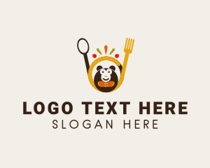 Vegan Restaurant Monkey Logo