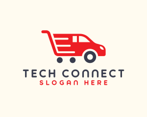 Vehicle - Automobile Shopping Cart logo design