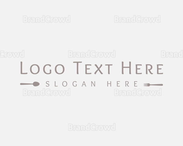 Minimalist Classy Restaurant Logo