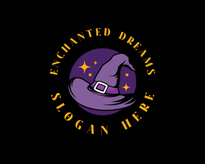 Magic Witch Hat logo design