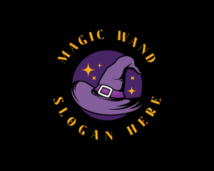 Magic Witch Hat logo design