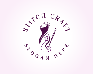 Embroidery - Sewing Dress Embroidery logo design