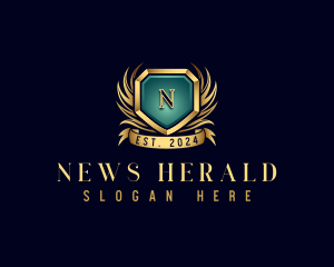 Herald - Premium Crest Ornament logo design