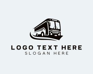 Road Trip - Bus Transport Vehicle logo design