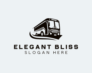 Road Trip - Bus Transport Vehicle logo design