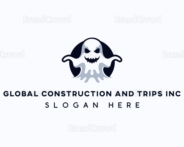 Scary Ghost Creepy Logo