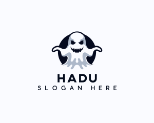 Scary Ghost Creepy Logo