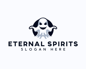 Scary Ghost Creepy logo design