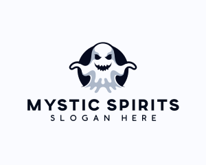 Scary Ghost Creepy logo design