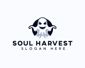 Scary Ghost Creepy logo design