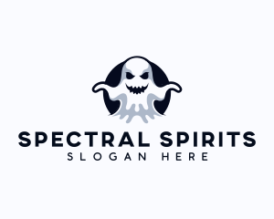 Scary Ghost Creepy logo design