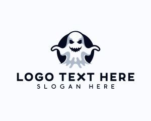 Cartoon - Scary Ghost Creepy logo design