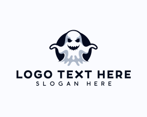 Scary Ghost Creepy Logo