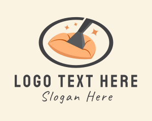 Sweeping - Vacuum Home Appliance logo design