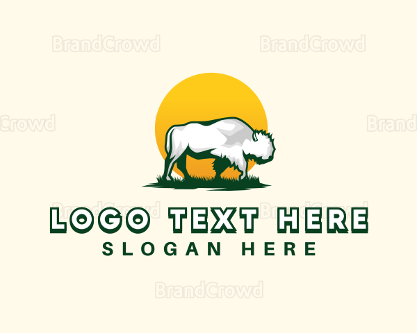 Animal Bison Livestock Logo