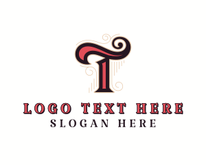 Lifestyle - Artistic Retro Lifestyle Letter T logo design