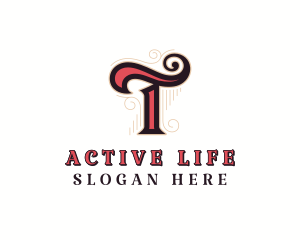 Artistic Retro Lifestyle Letter T Logo