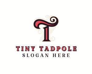 Artistic Retro Lifestyle Letter T logo design