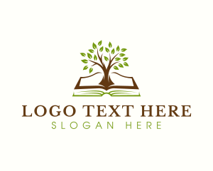 School - Tree Book Publishing logo design