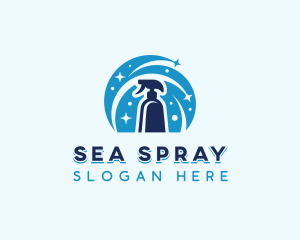 Cleaning Sprayer Disinfection logo design