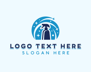 Clean - Cleaning Sprayer Disinfection logo design