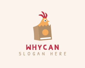 Rooster Chicken Delivery Logo